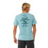 Camiseta Rip Curl Search Icon Tee Hombre Verde Mist