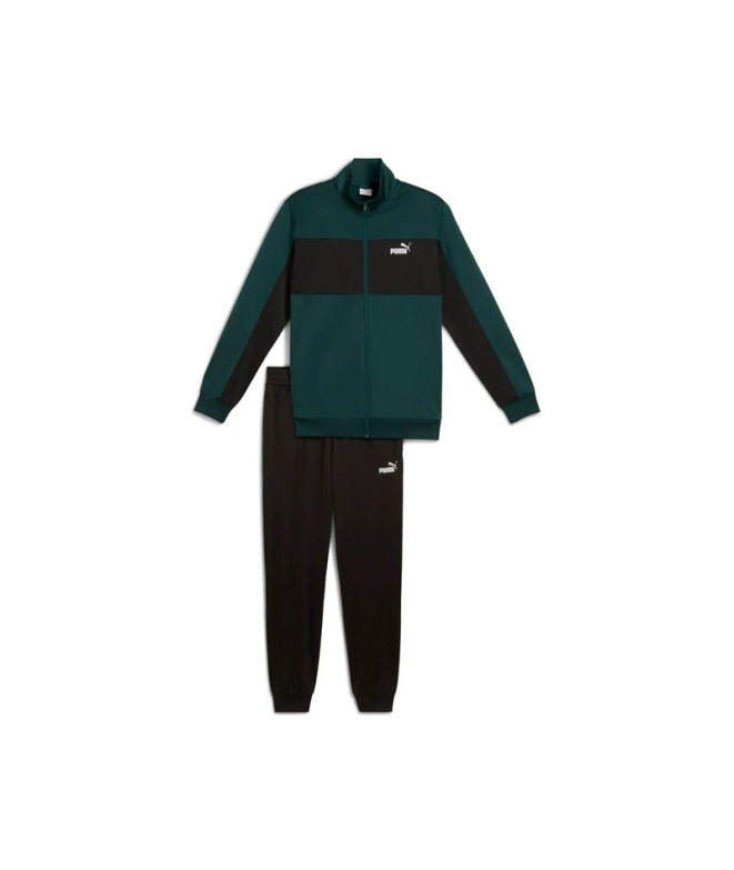 Fato de treino Puma Poly Colorblock, Terreno Verde, Homem