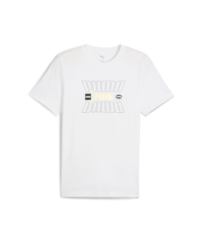 Camiseta Puma Essentials Logo Lab Holiday, Branco, Homem