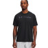 Camiseta de Fitness Under Armour Tech Reflective Ss Hombre Negro