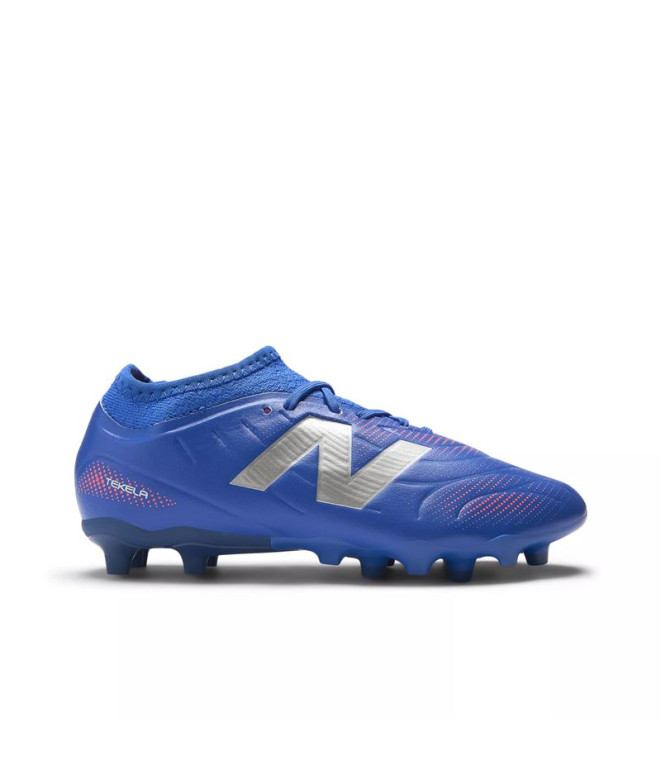 Botas de fútbol New Balance Tekela Team Low Laced Fg V5 Blue Gemstone Niño