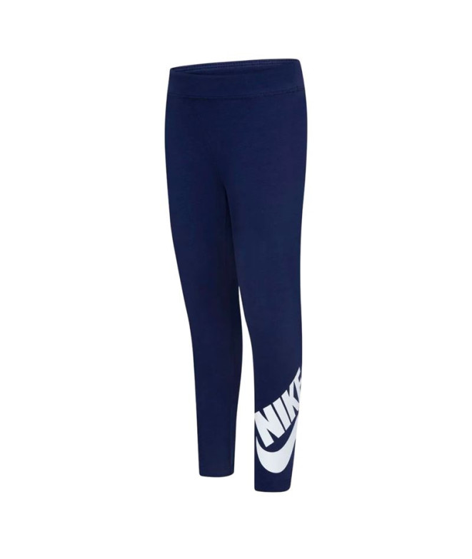 Malhas Nike Nkg Club Hbr High Rise Legging Menina Azul Marinho