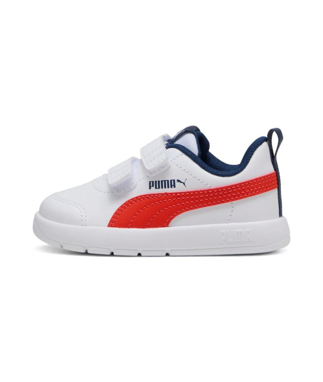 Zapatillas Puma Courtflex V3 V Inf, White-Fierce, Bebés