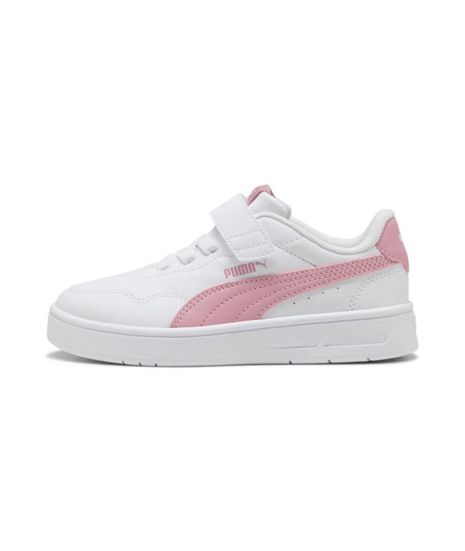Zapatillas Puma Court Lally Ac+ Ps, White-Pois, Niña