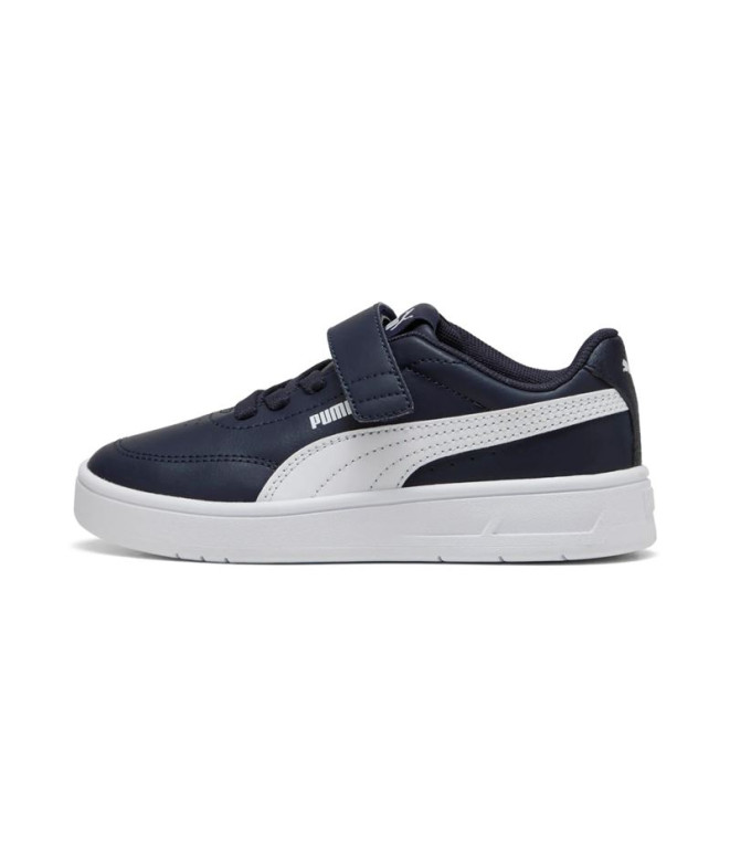 Zapatillas Puma Court Classic Clean, Navy-, Niña
