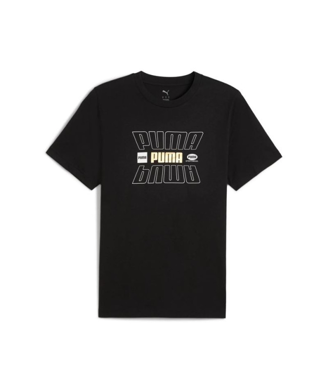 Camiseta Puma Essentials Logo Lab Holiday, Preto, Homem