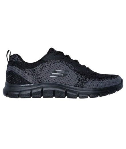 Chaussures Skechers Track - Glendor Black Knit/ Trim Homme