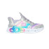 Zapatillas Skechers Infinite Heart Lights - Etern Silver Multi Disco Shinny Synthetic Niña