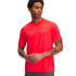 Camiseta de Fitness Under Armour Tech Reflective Ss Hombre Rojo