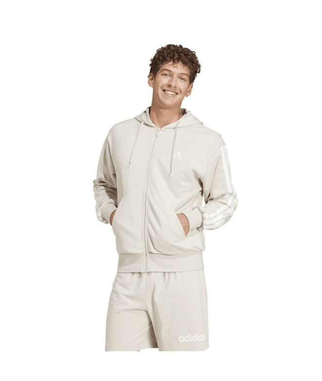 Casaco adidas 3 Bandas French Terry Fz Hd Homem...
