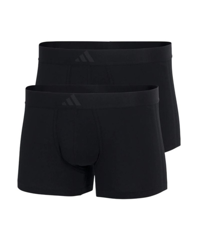 Cuecas Boxers adidas Baixa 3 Listras Active Flex Algodão Homem Preto