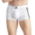 Cuecas Boxers adidas Baixa Cintura 3 Listras Active Flex Algodão Branco