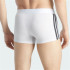 Cuecas Boxers adidas Baixa Cintura 3 Listras Active Flex Algodão Branco