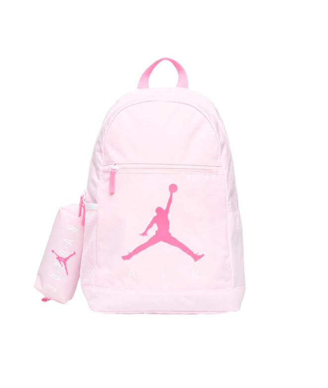 Mochila Jan Air School Backpack Infantil Rosa/Branco
