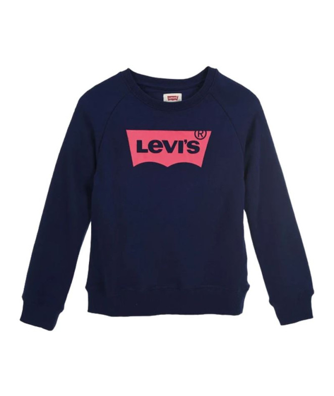 Moletom Levi's Batwing Crewneck Menina Medieval Azul