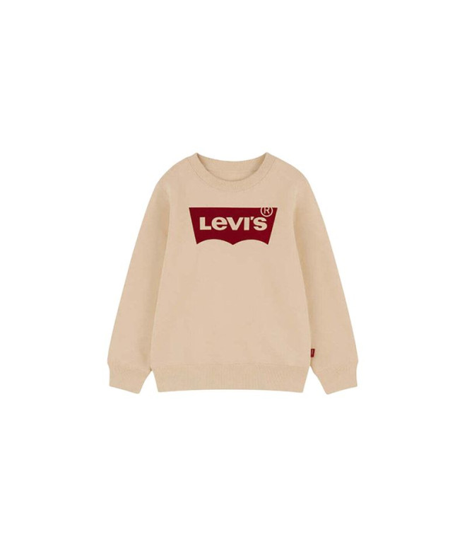 Moletom Levis Batwing Crewneck Menino Bege