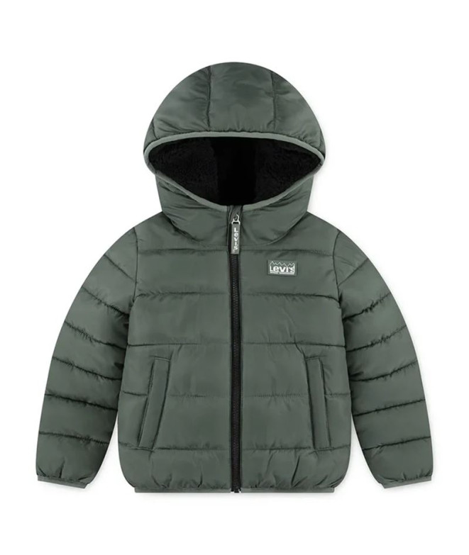 Casaco Levis Lvb Sherpa Lined Mdwt Puffer Menino Verde