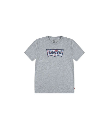 T-shirt Levis Lvb On The Road Batwing Tee Enfant Gris T-shirt Levis Lvb On The Road Batwing Tee Enfant Gris