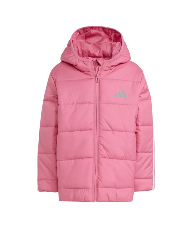 Cazadora adidas Lk Ess 3Bandas Infantil Rosa / Branco