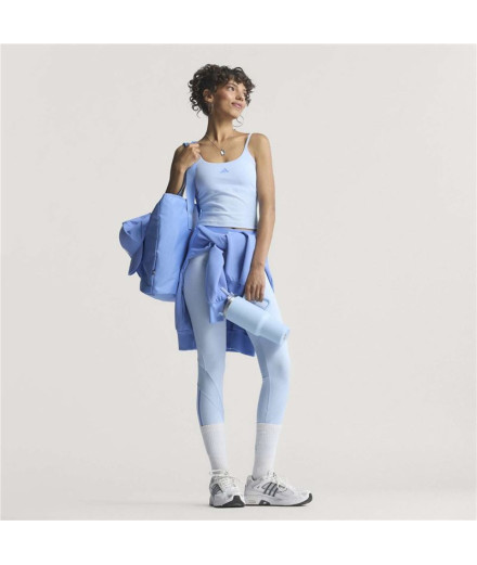 Camiseta Tirantes de Fitness adidas Hyg Rib Tank Mulher Azul