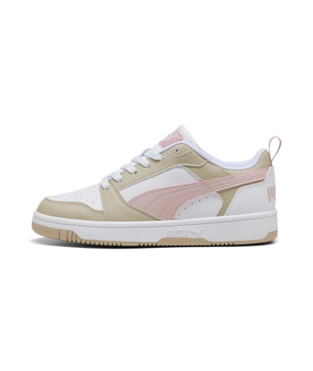 Sapatilhas Puma Rebound V6 Lo Branco-Mauv Bebês