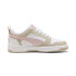 Chaussures Puma Rebound V6 Lo Blanc-Mauv Bébés