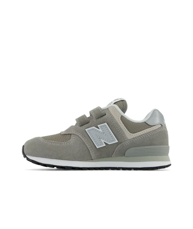 Chaussures New Balance 574 Hook & Loop Gris Enfant