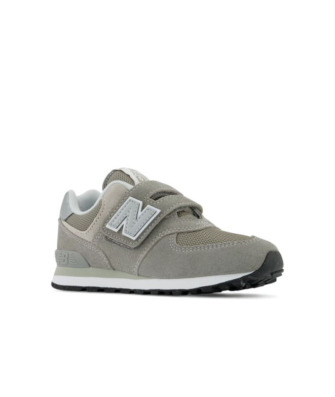 Chaussures New Balance 574 Hook & Loop Gris Enfant
