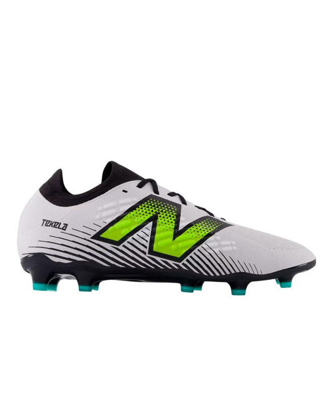 Bottes de Football New Balance Tekela Magia Low Laced Fg V4+ Blanc
