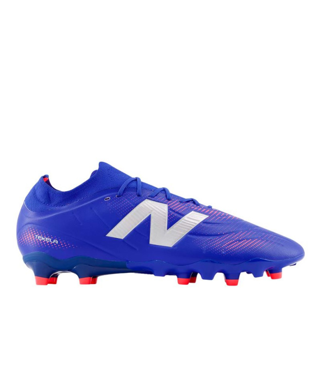 Botas de Futebol New Balance Tekela Team Low Laced Fg V5 Azul Gemstone