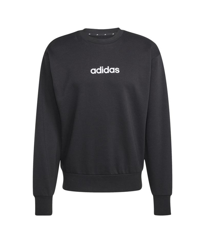 Sudadera adidas Linear Fleece Hombre Negro/Blanco