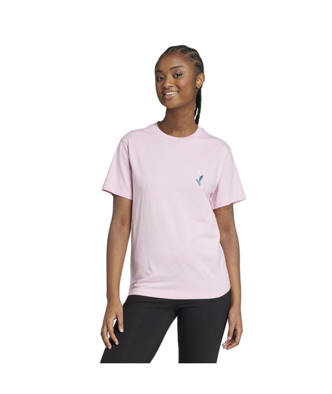 T-shirt adidas Tiro Femme Rose