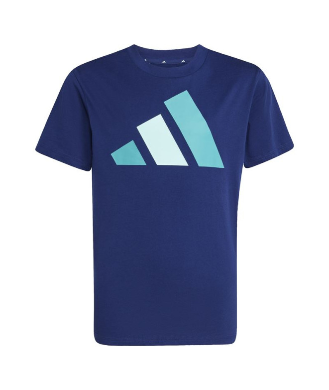 T-shirt adidas Big Logo 160 Enfant Bleu Foncé