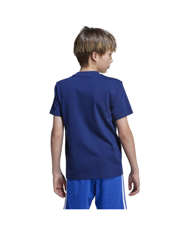T-shirt adidas Big Logo 160 Enfant Bleu Foncé