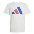 T-shirt adidas Big Logo 160 Enfant Blanc/Bleu