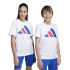 T-shirt adidas Big Logo 160 Enfant Blanc/Bleu