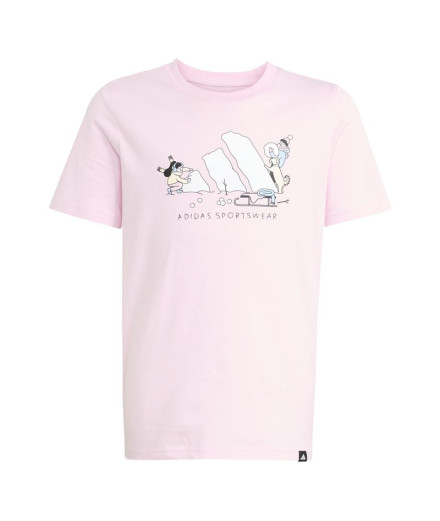 Camiseta adidas Sports Infantil Rosa