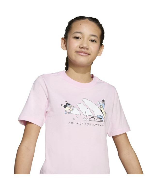 T-shirt adidas Sports Enfant Rose