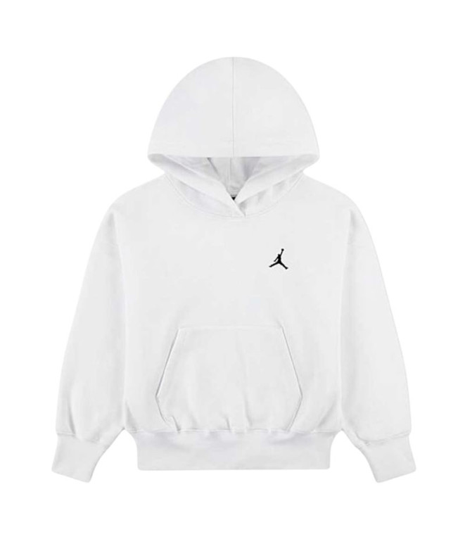 Sudadera Jordan Wj Brkn Flc Po Hoodie Niña Blanco