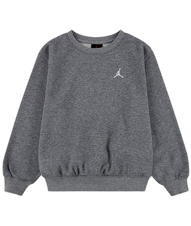 Sudadera Jordan Mj Brkln Ft Crew Infantil Gris