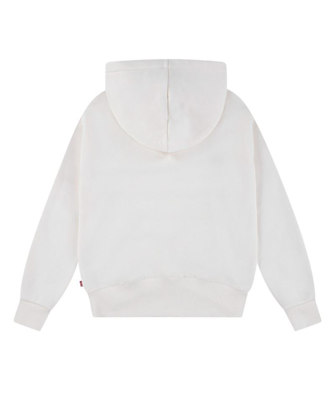 Sweat Levis Batwing Patch Hoodie Fille Blanc