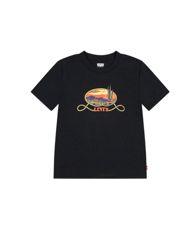 Camiseta Levis Lvb Cactus In The Sunset Tee Menino Preto