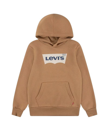 Sudadera Levis Batwing Screenprint Hoodie Niño Marrón