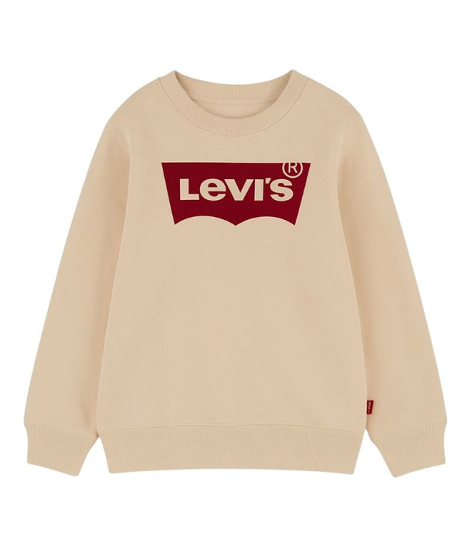 Moletom Levis Batwing Crewneck Menino Bege
