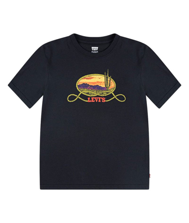 Camiseta Levis Lvb Cactus In The Sunset Tee Menino Preto