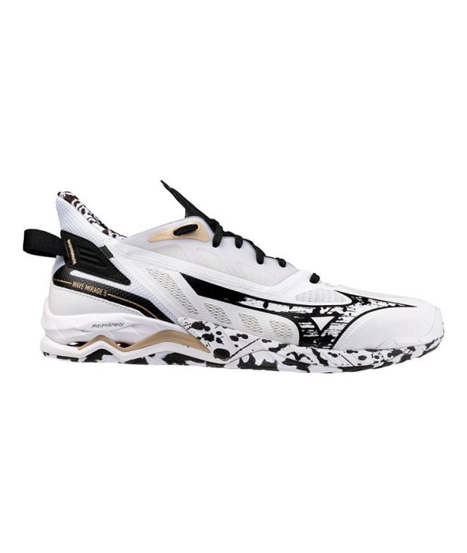 Sapatilhas de Andebol Mizuno Wave Mirage 5 Kakizome Branco/Preto