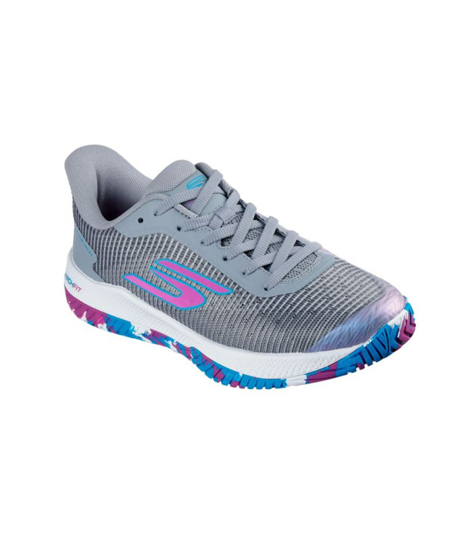 Zapatillas Skechers Viper Court Pro 2.0 Mujer Gris