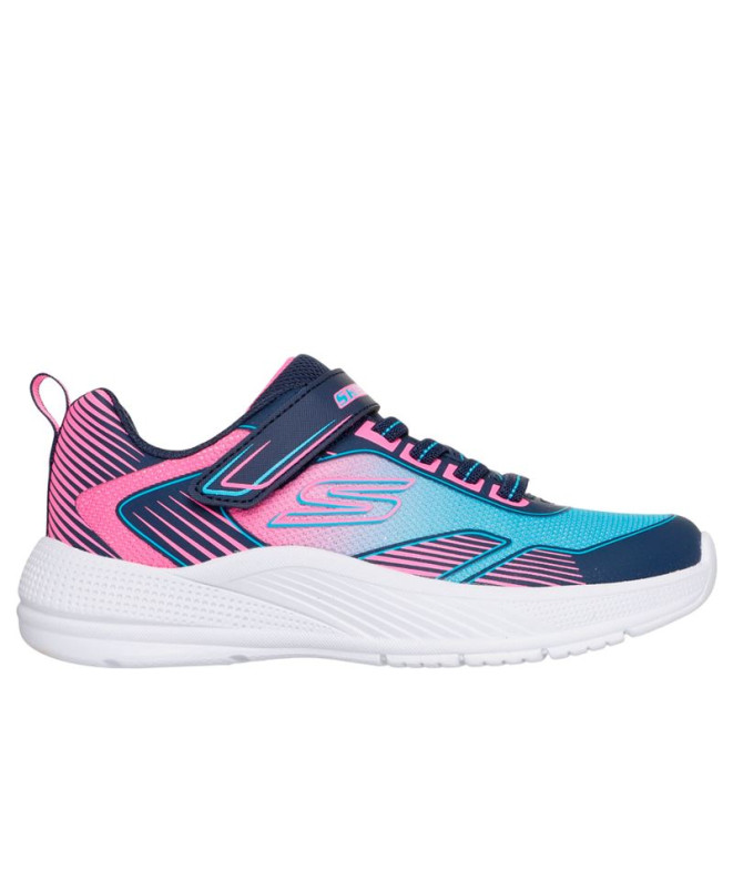 Sapatilhas Skechers Microspec Advance - Oasis Poi Azul/Rosa