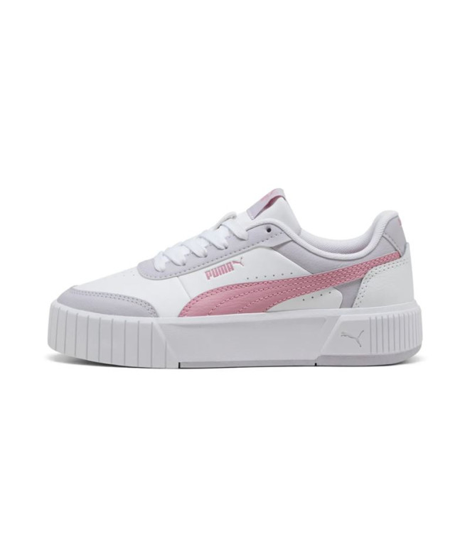 Sapatilhas Puma Carina Mia Branco/Rosa Menina