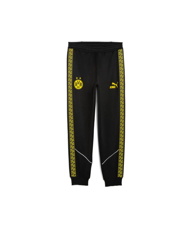 Calça de Futebol Puma Borussia Dortmund King Anthem Pan Black-Fa Homem